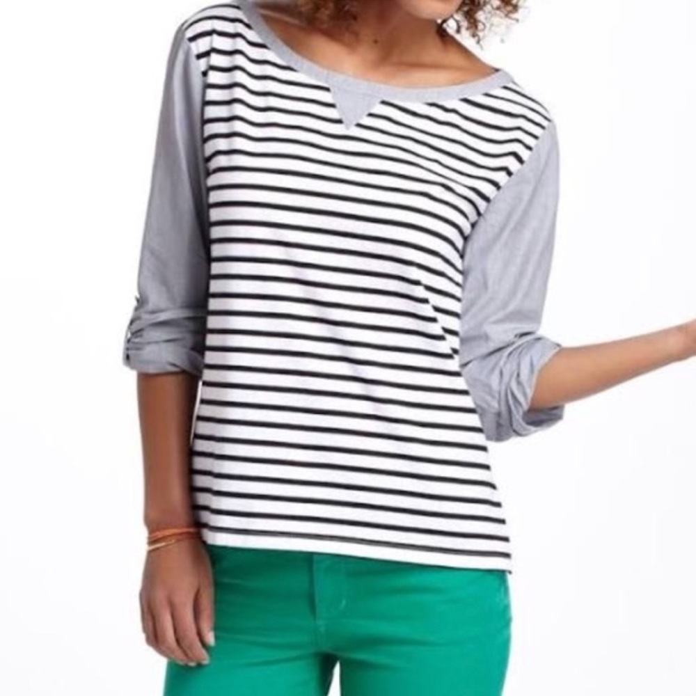 Anthropologie | Postmark Conductor Stripe Top S